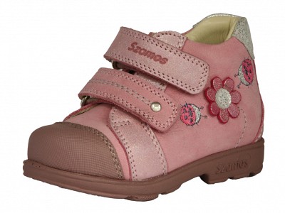 Szamos 1775-50749 Lány supinált cipő katicákkal - rózsaszín