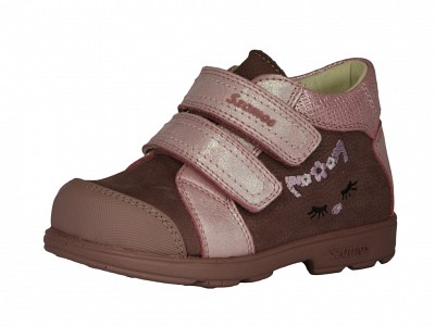 Szamos 1915-50749 Lány supinált cipő cicás mintával - bordó