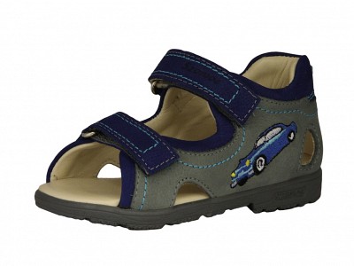 Szamos 4451-10739 Fiú supinált szandál autós mintával - szürke