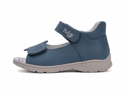 Ponte20 DA05-6-1845 Fiú supinált szandál macis tépőzárral - kék