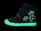 D.D.Step W049-52250 Fiú bélelt bőrcipő fluoreszkáló talppal - sötétkék