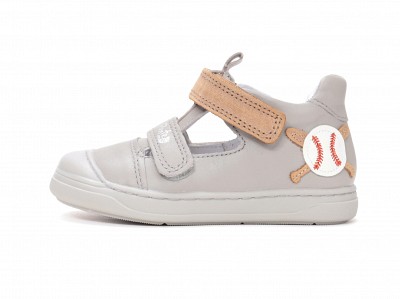 Ponte20 DA08-6-1928A Fiú supinált szandálcipő labdás mintával - szürke