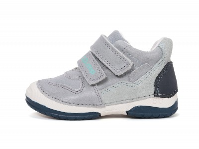 D.D.Step S038-61324 Fiú elsőlépés bőrcipő - szürkéskék